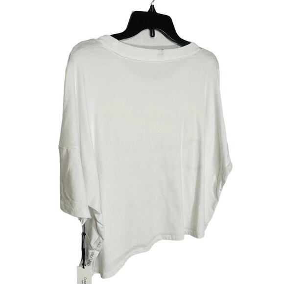 Calvin Klein Performance womans Sliced Logo Cropped T-Shirt White  XL - Picture 9 of 11